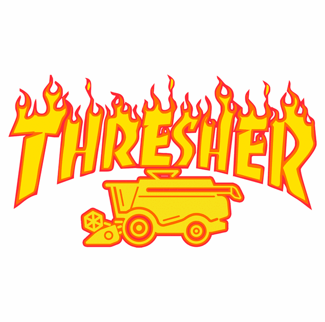 funny Farming Thresher Parody White T-Shirt