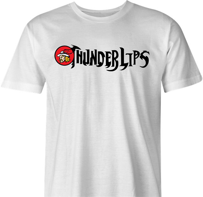 thunderlips thundercats men's white t-shirt