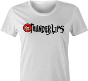 thunderlips thundercats women's white t-shirt