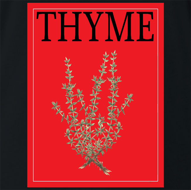 Funny Thyme | Time Magazine Mashup Parody Black T-Shirt