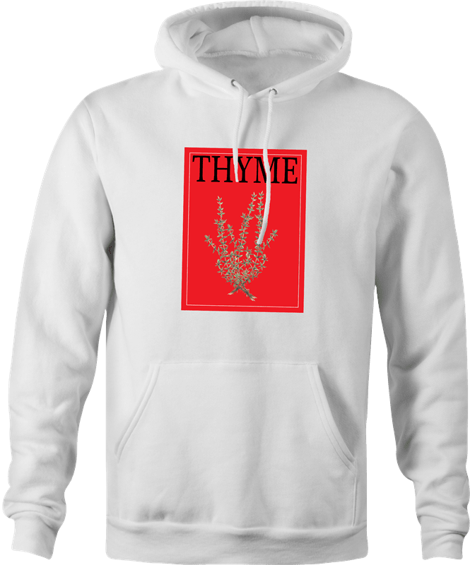 Funny Thyme | Time Magazine Mashup Parody White Hoodie
