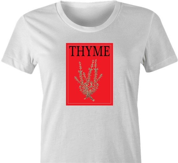 Funny Thyme | Time Magazine Mashup Parody White Women's T-Shirt