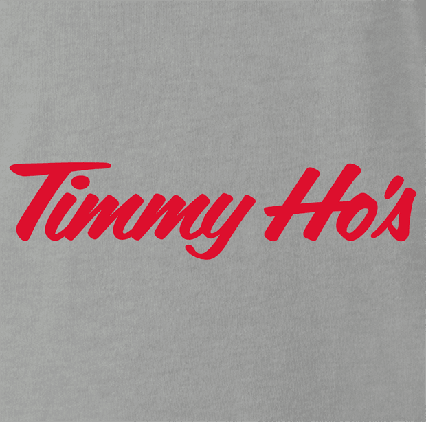 Funny Timmy Ho's Famous Canadian Coffee Shop ash grey t-shirt