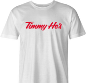 Funny Timmy Ho's Famous Canadian Coffee Shop White Men's T-Shirt