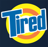 Funny Tired Tide Mashup | Exhausting Parody Navy Blue T-Shirt