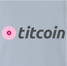 cryptocurrency bitcoin titcoin light blue t-shirt