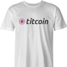 cryptocurrency bitcoin titcoin men's white t-shirt