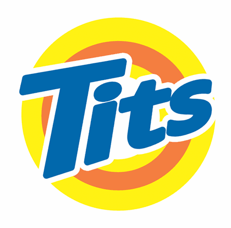 funny Tits and Tide Hilarious Offensive parody t-shirt white 