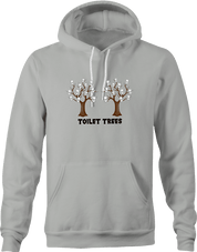 Funny Toilet Trees Play On Words t-shirt Ash Grey hoodie