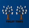 Funny Toilet Trees Play On Words Royal Blue t-shirt