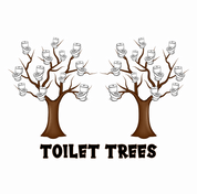 Funny Toilet Trees Play On Words white tee