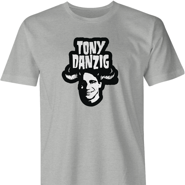 Funny tony danza danzig devil men's t-shirt