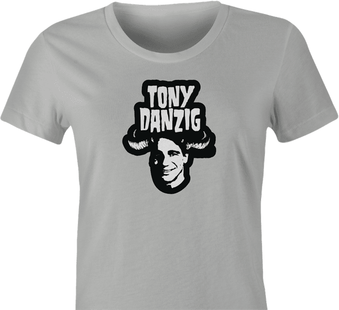 Funny tony danza danzig devil women's ash t-shirt 
