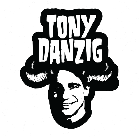Funny tony danza danzig devil white t-shirt