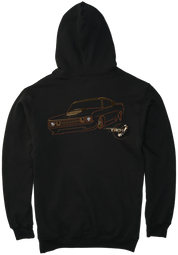The Offical Rad Rides by Troy | Ford Gran Torino Front View | Black Hoodie | Cool Cars