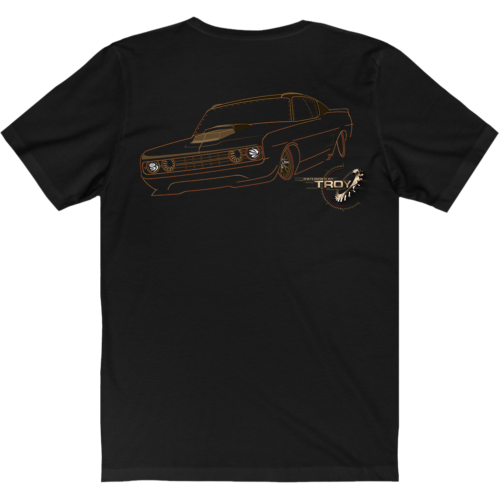 The Offical Rad Rides by Troy | Ford Gran Torino Front View | Men's T-Shirt | Cool Cars