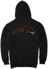 The Offical Rad Rides by Troy | Ford Gran Torino Back View | Black Hoodie | Cool Cars