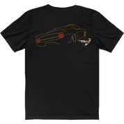 The Offical Rad Rides by Troy | Ford Gran Torino Back View | Men's T-Shirt | Cool Cars