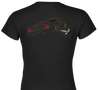 The Offical Rad Rides by Troy | Ford Gran Torino Back View | Women's Black T-Shirt | Cool Cars