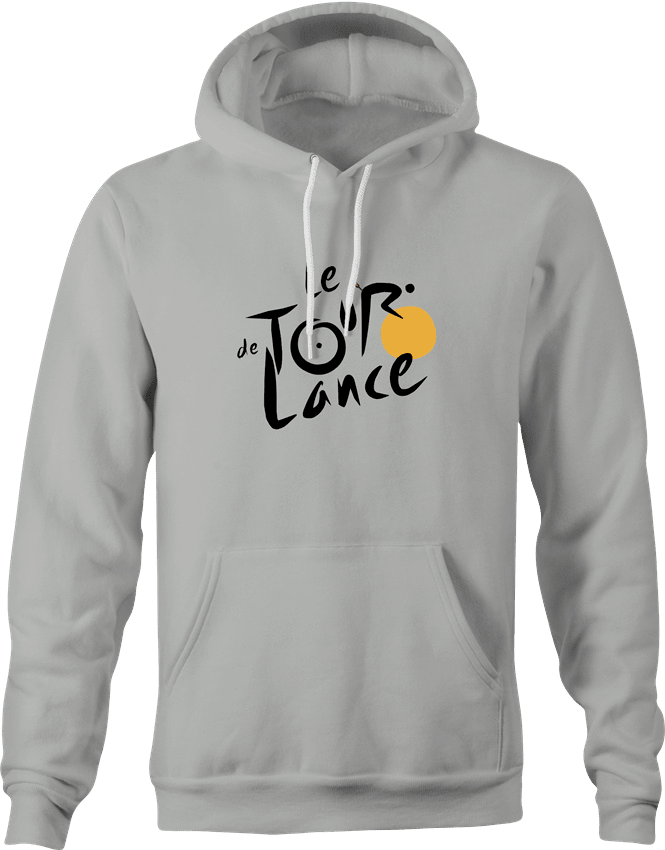 funny Tour De France Lance Arsmstrong Cheating t-shirt Ash Grey hoodie