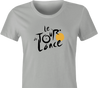 funny Tour De France Lance Arsmstrong Cheating t-shirt women's Ash Grey