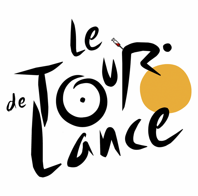 funny Tour De France Lance Arsmstrong Cheating white tee