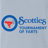 funny scotties curling tournament of farts light blue t-shirt