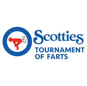 funny scotties curling tournament of farts white t-shirt