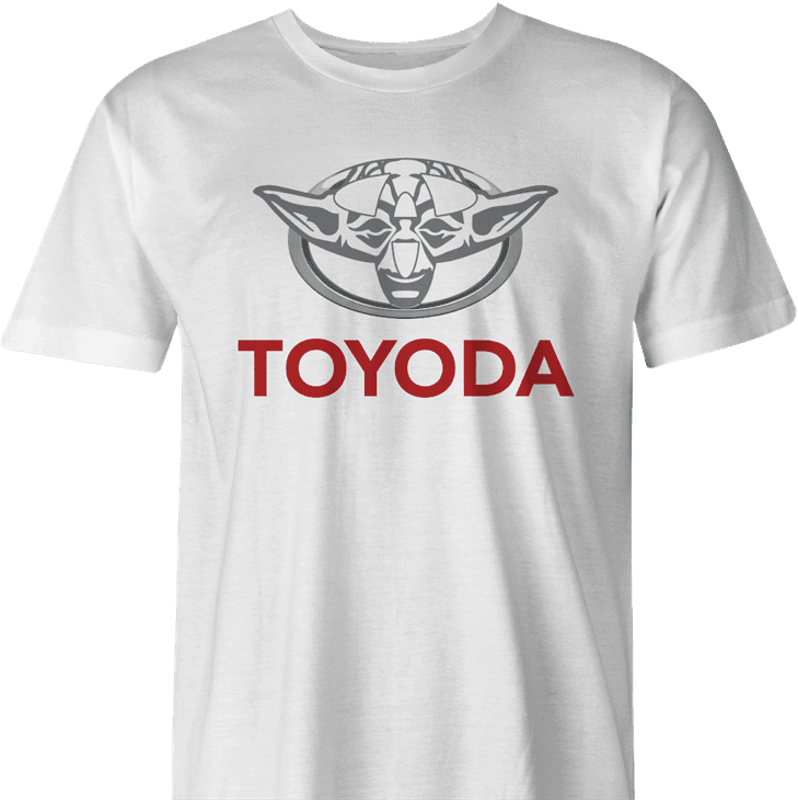 Funny yoda star wars toyota parody men's t-shirt 