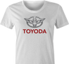 Funny yoda star wars toyota parody women's t-shirt 
