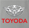 Funny yoda star wars toyota parody ash grey t-shirt 