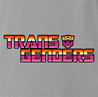 Funny Transgender Transformers parody t-shirt gray