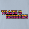 Funny Transgender Transformers parody t-shirt light blue