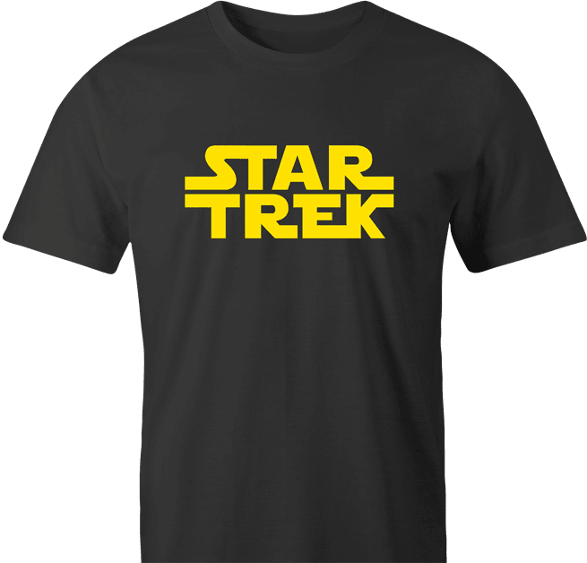 funny Star Trek Meets Star Wars Mashup Parody men's t-shirt