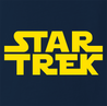 funny Star Trek Meets Star Wars Mashup Parody Navy t-shirt
