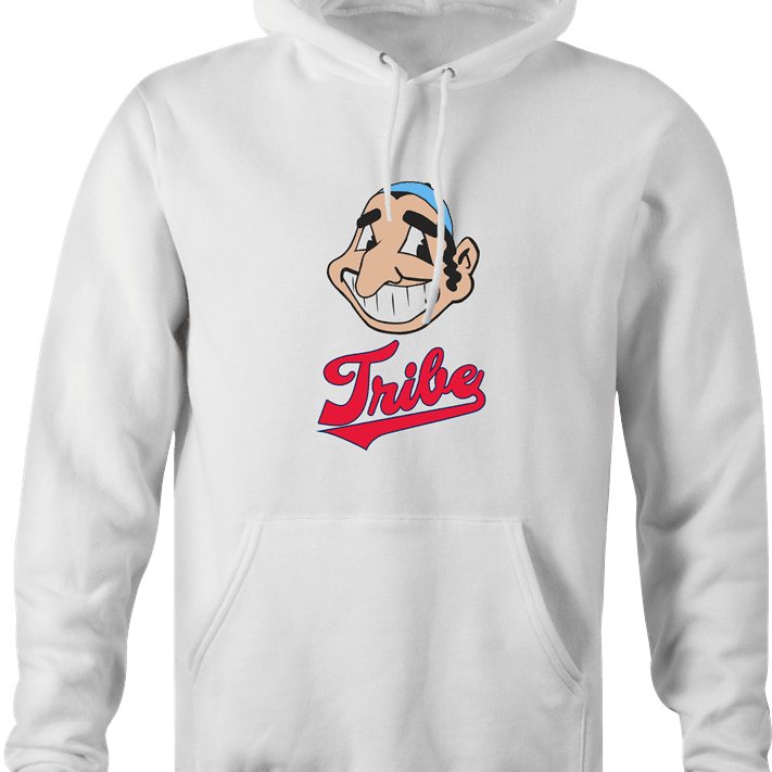 funny Jewish Tribe Cleveland Indians Parody white hoodie