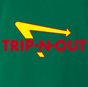 Funny Tripping Out Getting High Parody Parody Green T-Shirt