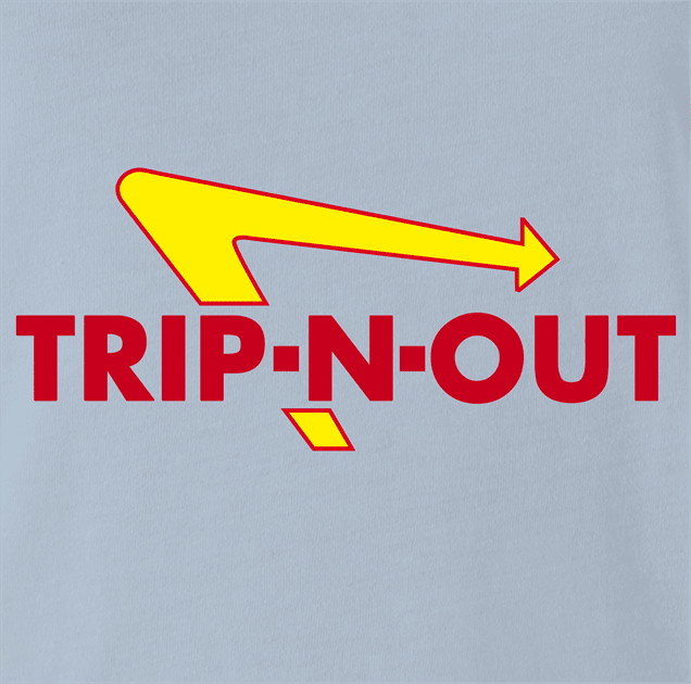 Funny Tripping Out Getting High Parody Parody Light Blue T-Shirt