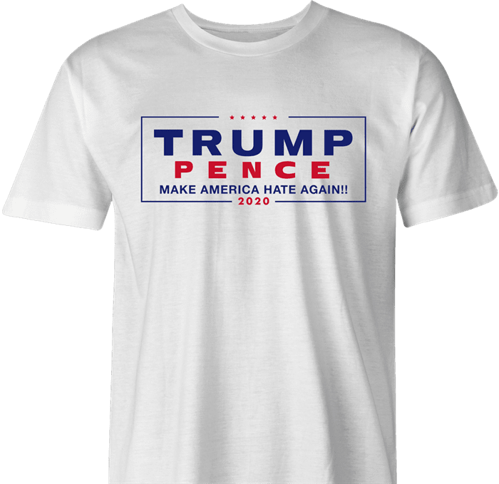 trump pence 2020 men's t-shirt white 