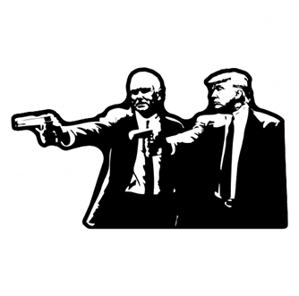 funny donald trump mike pence pulp fiction white tee