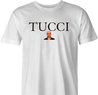 Funny Stanley Tucci Gucci Parody White Men's T-Shirt