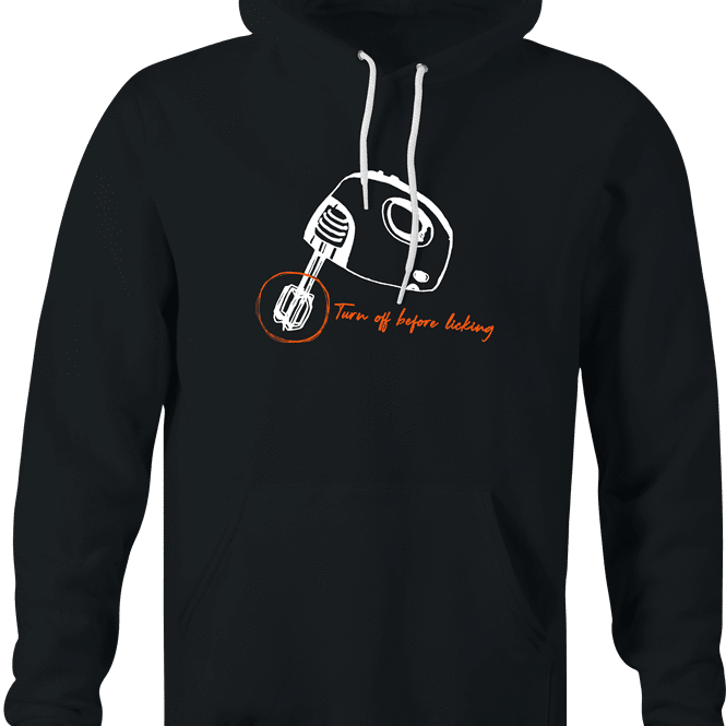 funny do not lick before turning off blender t-shirt black hoodie