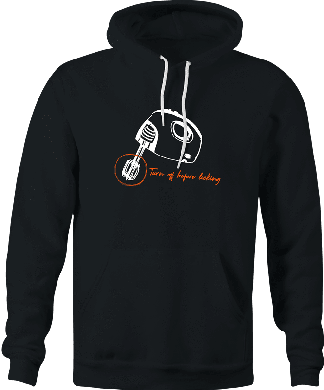 funny do not lick before turning off blender t-shirt black hoodie