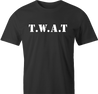 Funny Offensive S.W.A.T. Logo Parody | TWAT Men's T-Shirt