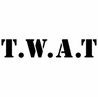 Funny Offensive S.W.A.T. Logo Parody | TWAT White Tee