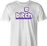 funny Twitch B*tch t-shirt white men's 