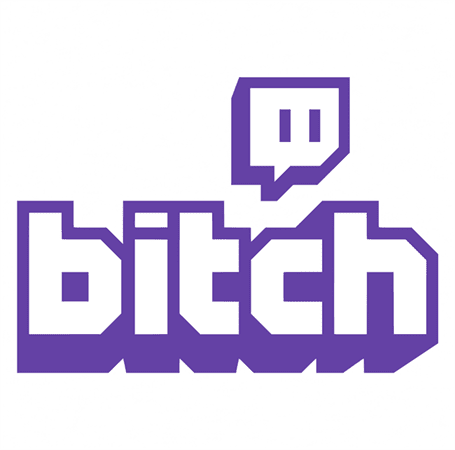 funny Twitch B*tch t-shirt white 
