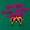 Funny Ultimate Social Justice Warrior - Social Justice Ultimate Warrior WWF Parody Kelly Green T-Shirt