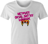 Funny Ultimate Social Justice Warrior - Social Justice Ultimate Warrior WWF Parody White Women's T-Shirt