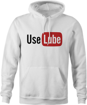 funny use lube sex white hoodie 